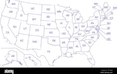 Nevada Map Cut Out Stock Images & Pictures – Page 3 – Alamy inside Outline Map of USA with State Names