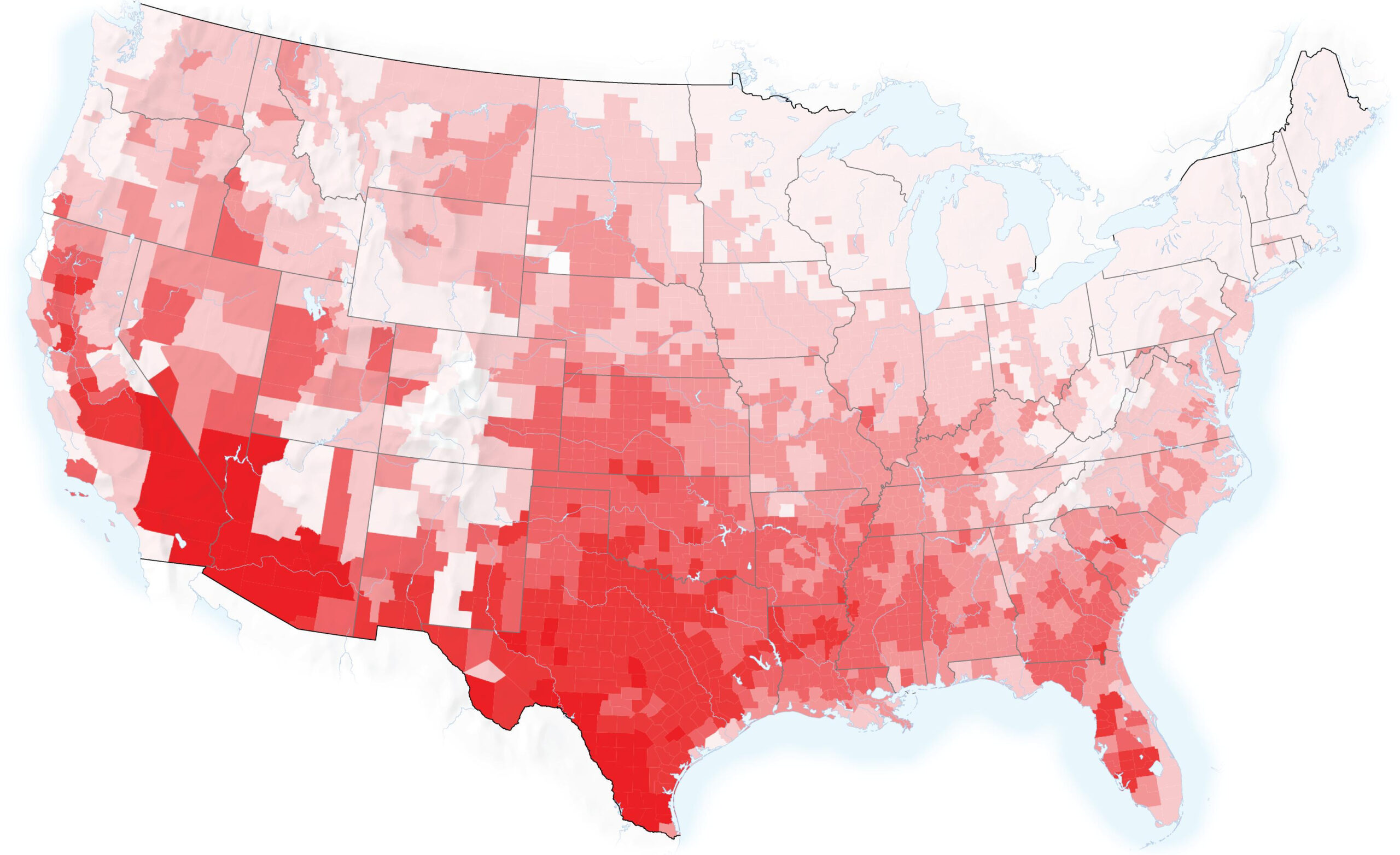 New Climate Maps Show A Transformed United States | Propublica pertaining to Map Of Usa After Global Warming