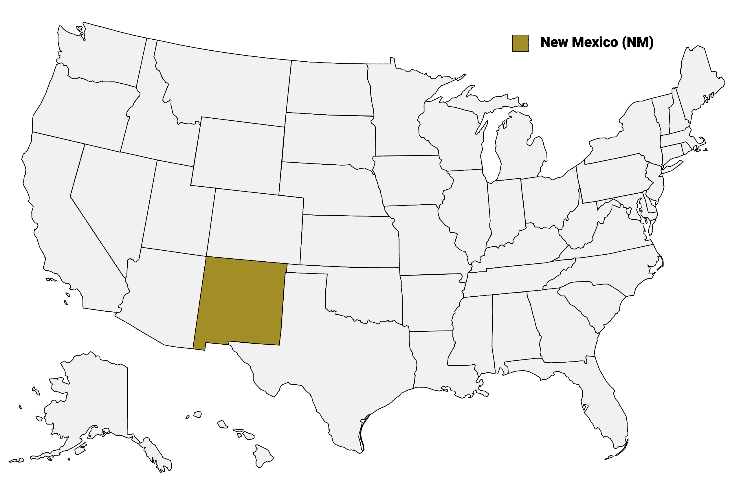 New Mexico Counties Map | Mappr within New Mexico In Map Of Usa