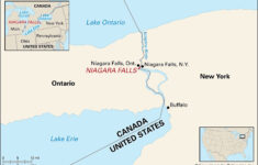 Niagara Falls | City, Map, Height, & Facts | Britannica inside Map Of Niagara Falls New York Usa