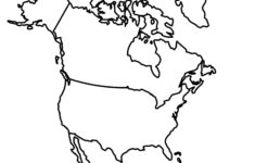 North America Blank Map And Country Outlines – Gis Geography pertaining to Simple Map Of Usa And Canada