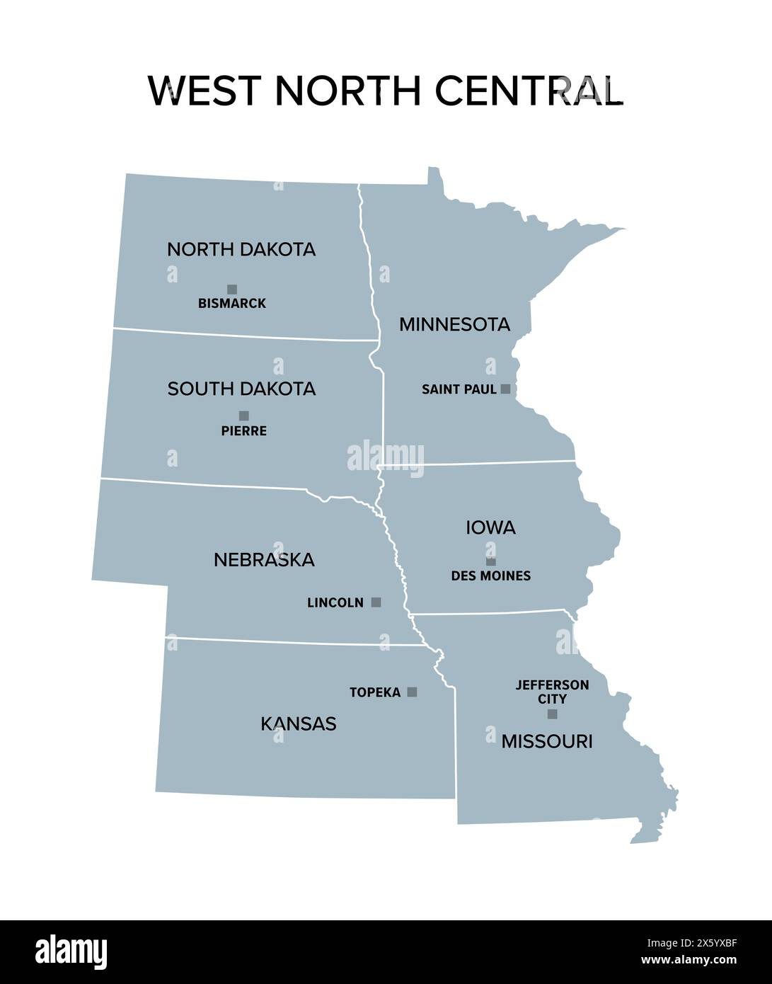 North America Map Outline Hi-Res Stock Photography And Images regarding Map of North Central Region USA
