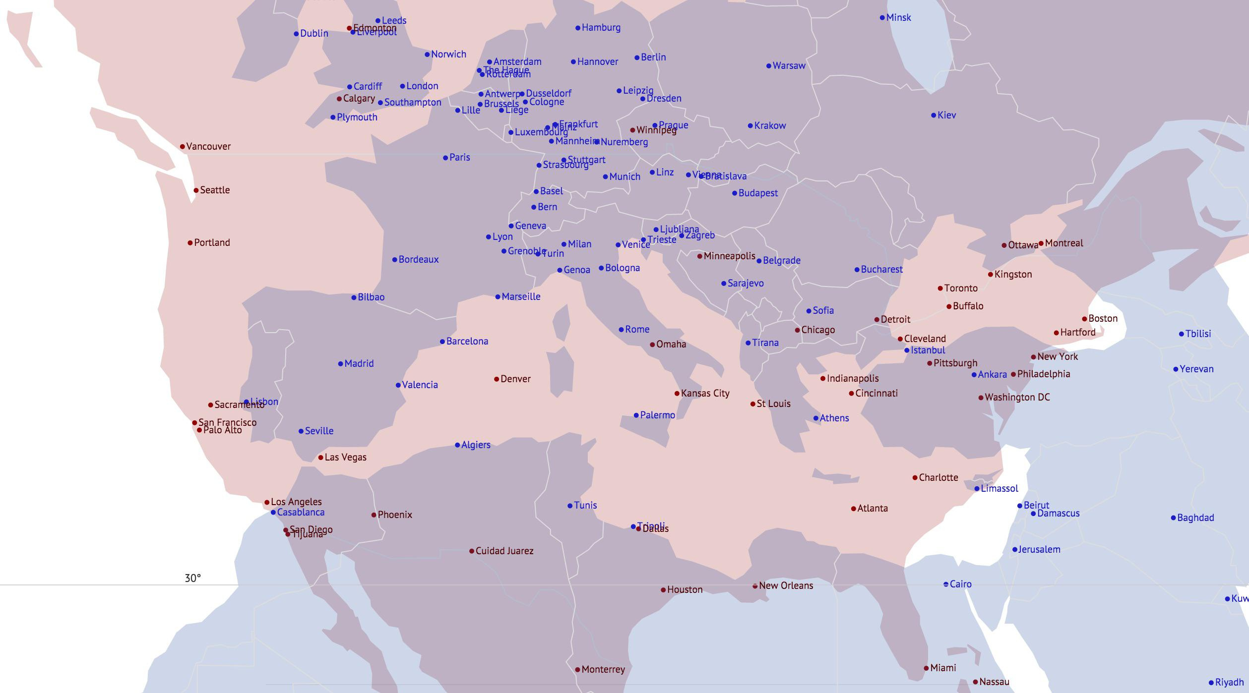 North America Overlaid At The Same Latitude On Europe, North throughout Map Of Europe Overlaid On Usa
