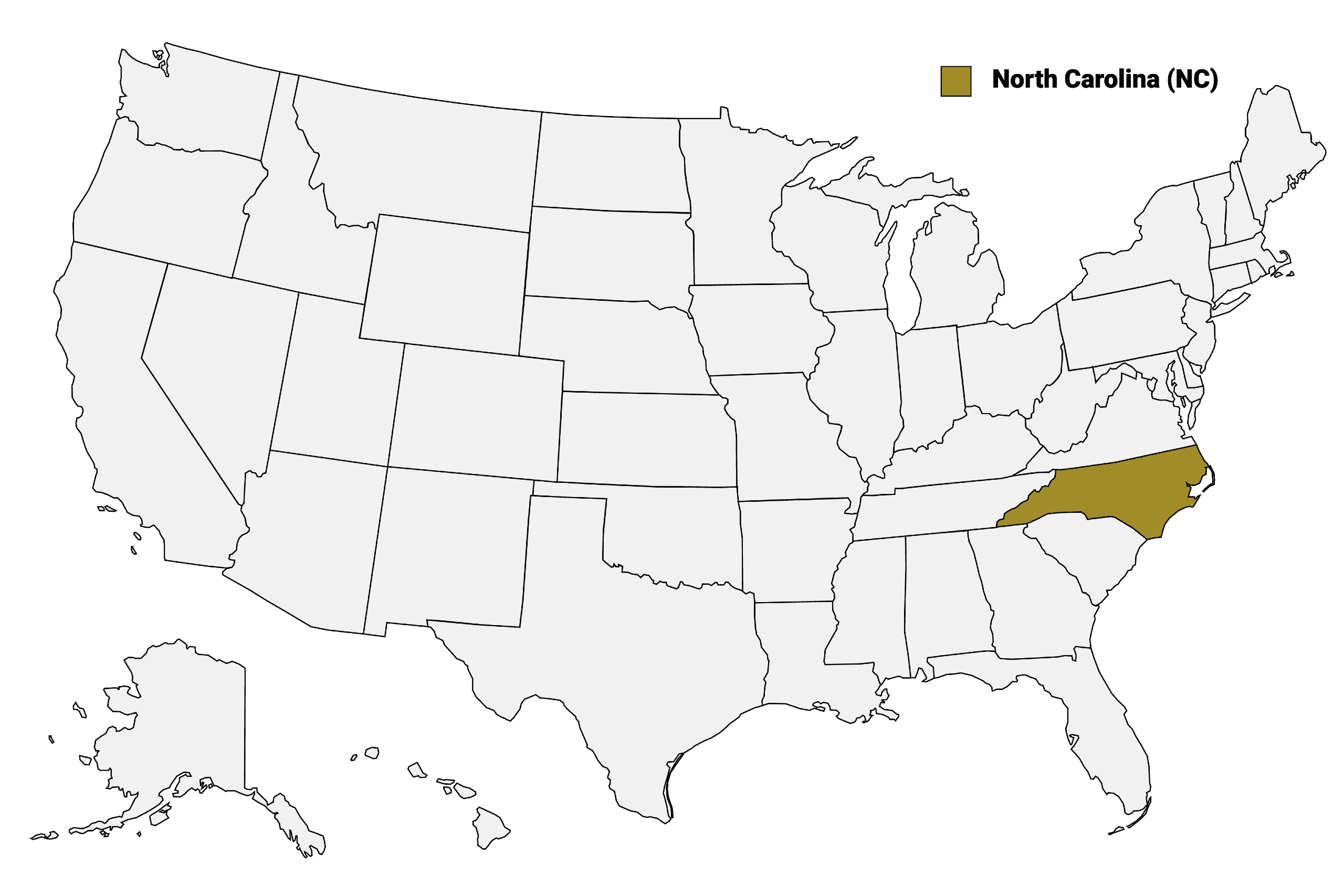 North Carolina Counties Map | Mappr within Where Is North Carolina On The Map Of Usa