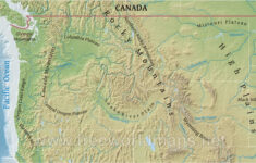 Northwestern Us Physical Map pertaining to Map Of Northwest Usa And South West Canada
