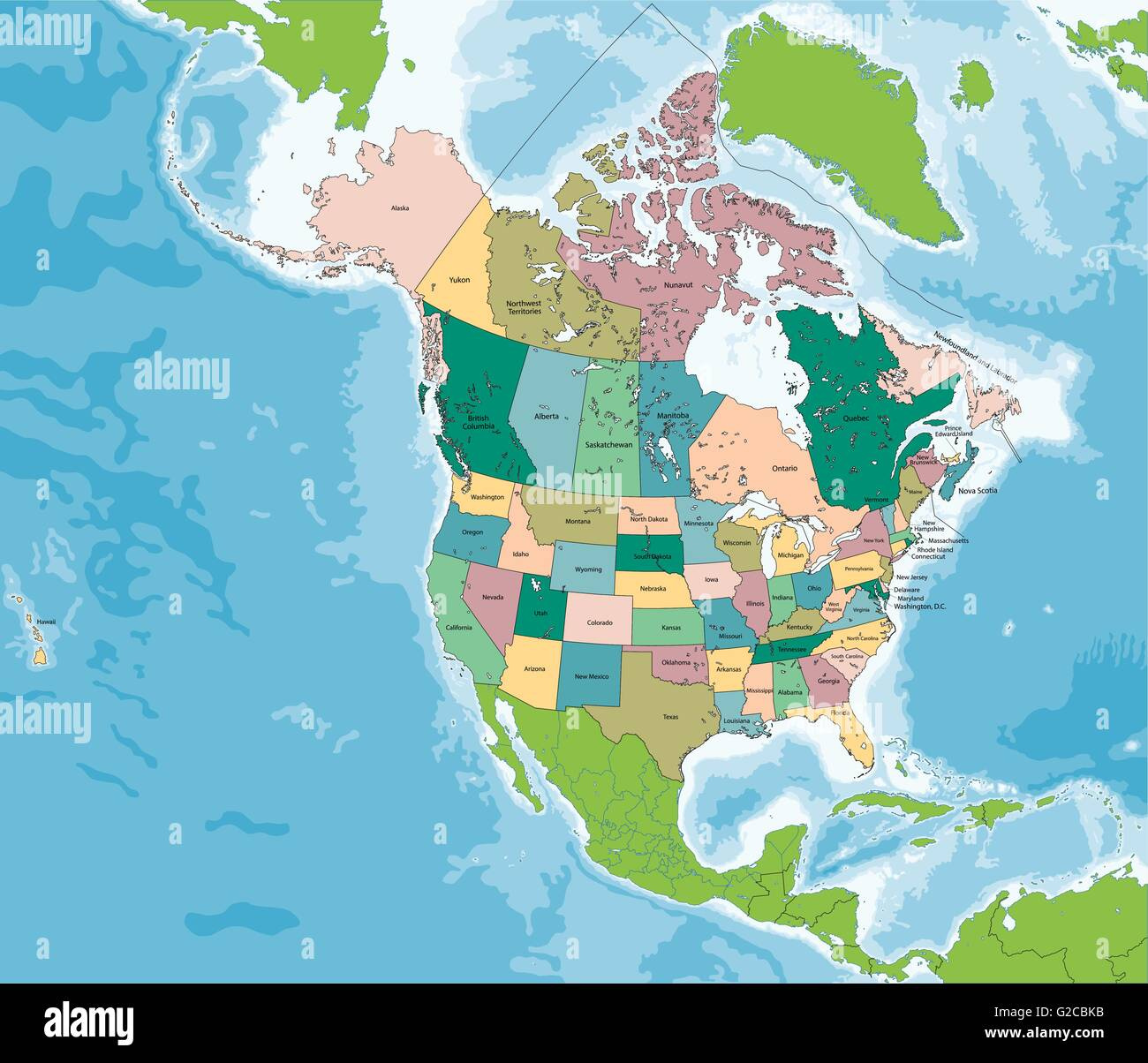 Nova Scotia Canada Us Map Stock Vector Images - Alamy in Map of Nova Scotia and USA