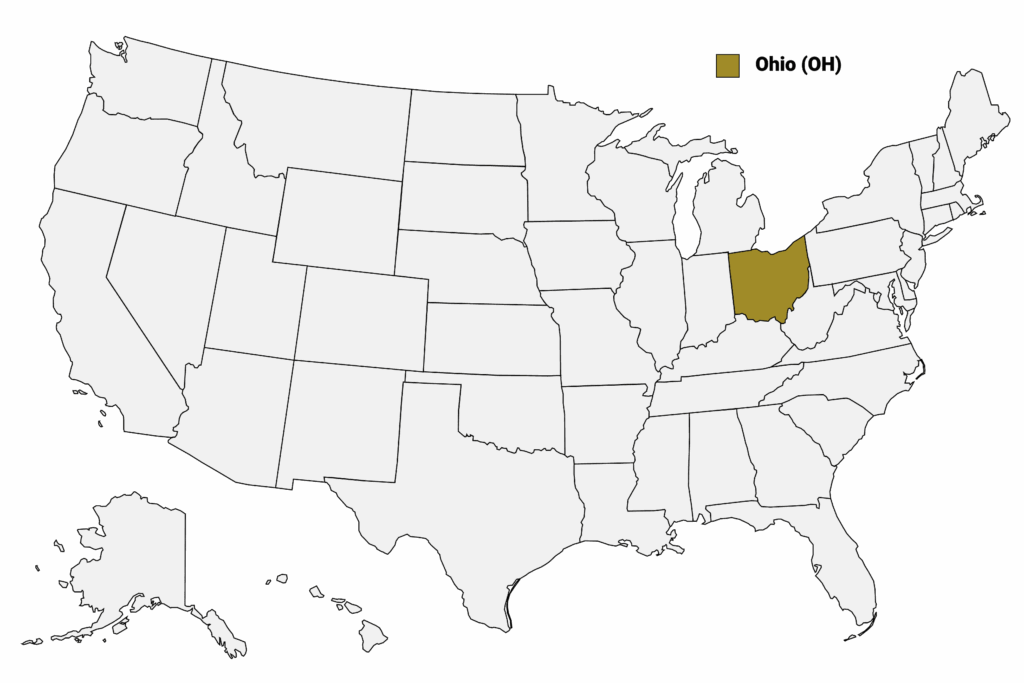 Where Is Ohio On the Map of USA