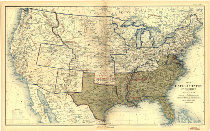 Map of USA Before the Civil War