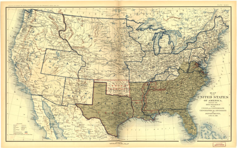 Map Of USA Before The Civil War Places In American Civil War History Maps Depicting Prologue To Inside Map Of Usa Before The Civil War 768x480 
