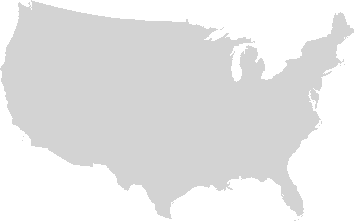 Blank Map of USA No States