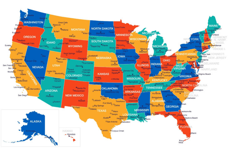 Can You Show Me A Map of the USA