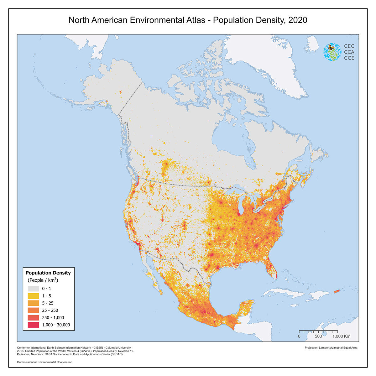 Population Density, 2020 intended for Population Density Map Of The Usa