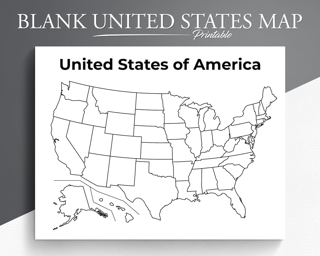 Printable Blank Us Map. Educational Map For Kids. Usa Coloring regarding Map of the USA Coloring Page