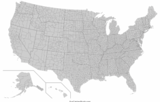 Printable Us Maps With States (Usa, United States, America) – Free inside Map of USA Black and White Pdf