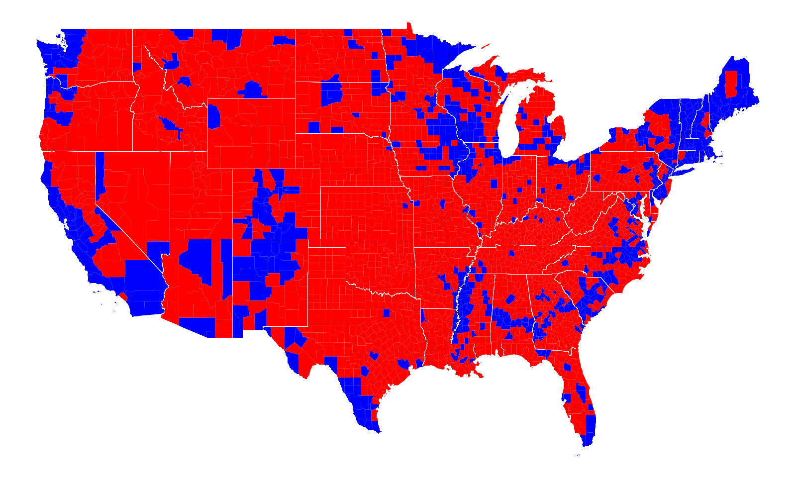 Programming Assignment: Purple America pertaining to Map of USA Red and Blue