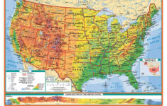 Rand Mcnally Physical-Political United States And World Desk Maps inside Physical and Political Map of USA