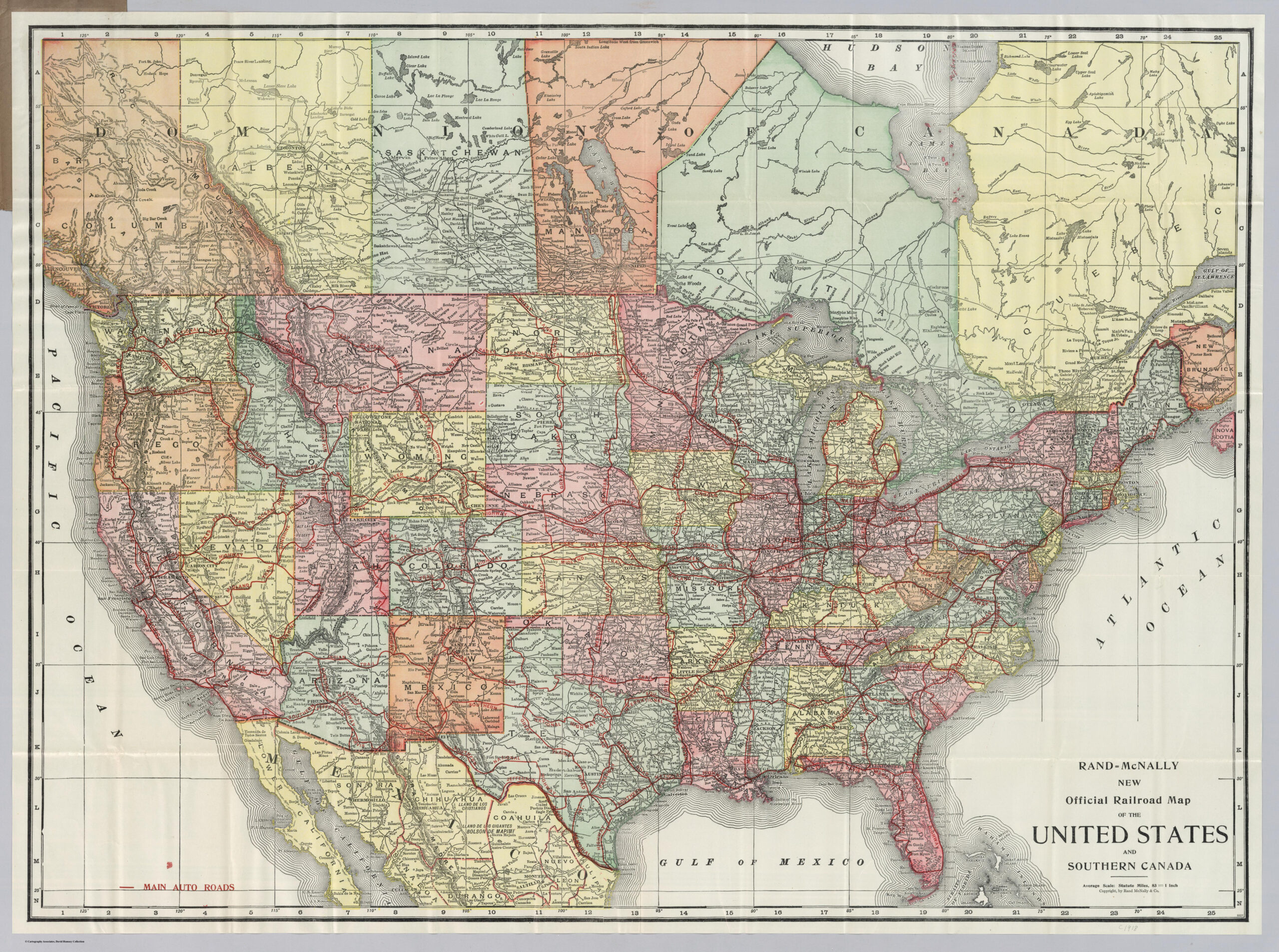 Rand Mcnally Road Map Of Usa From 1918 : R/Mapporn for Rand Mcnally Road Map Of Usa