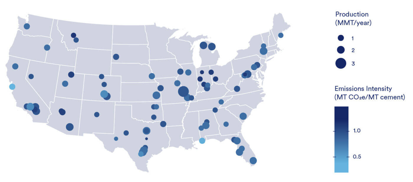 Recasting The Future: Policy Approaches To Drive Cement regarding Map Of Cement Plants In Usa