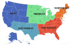 Regions Of The United States – Complete List, History, And Importance within Map of USA with North South East West