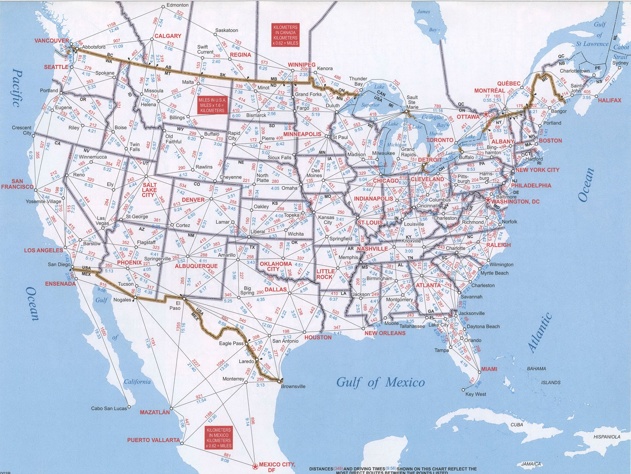 Road Atlas Us Detailed Map Highway State Province Cities Towns intended for Driving Map Of Usa With Distances