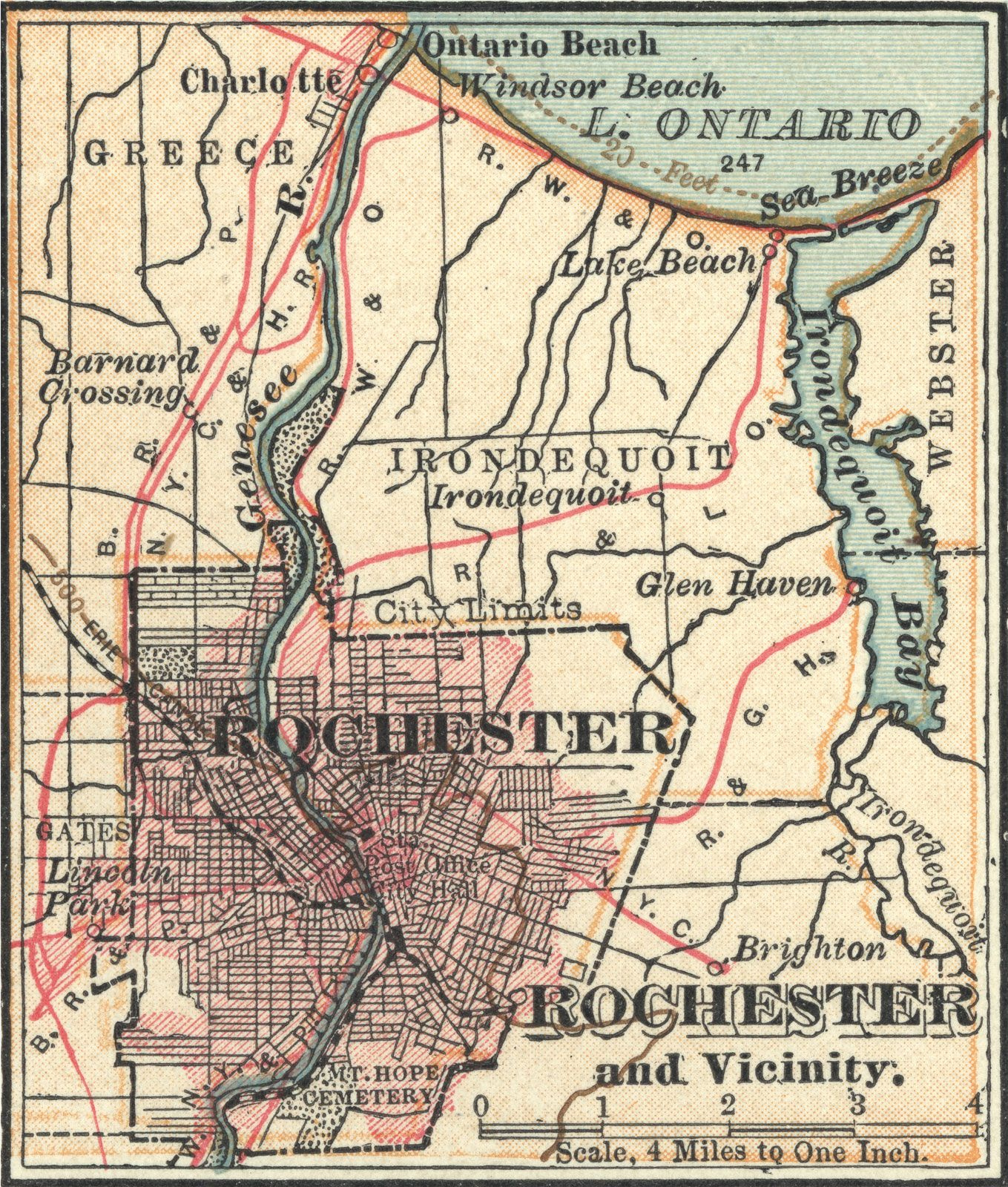 Rochester | History, Attractions &amp;amp; Education | Britannica within Map of Rochester New York USA