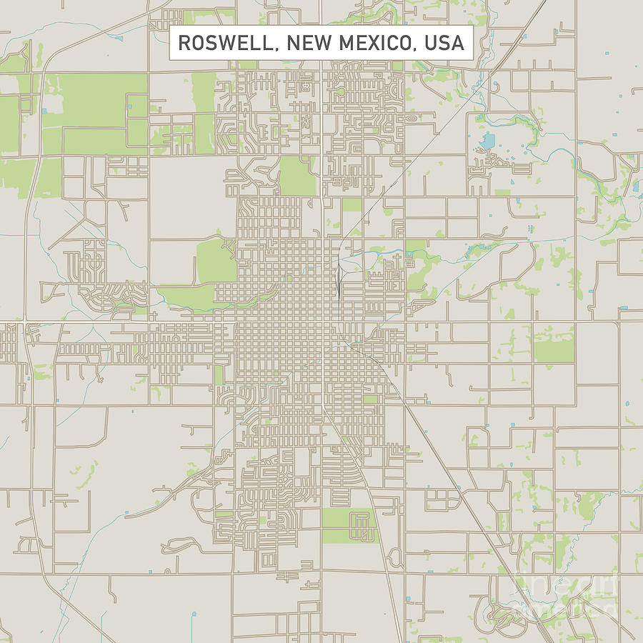 Roswell New Mexico Us City Street Mapfrank Ramspott with Map Of Roswell New Mexico Usa