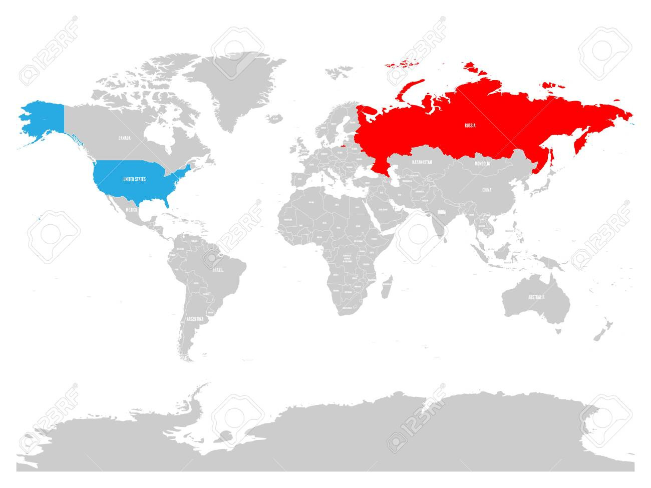 Russia, America And The Fate Of Humanity -H. W. Brands inside Map of Russia and the USA