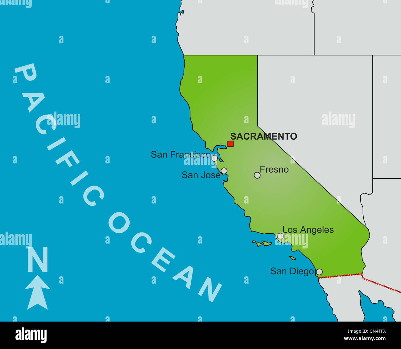 San Jose Kalifornien Karte -Fotos Und -Bildmaterial In Hoher pertaining to San Jose On Map of USA