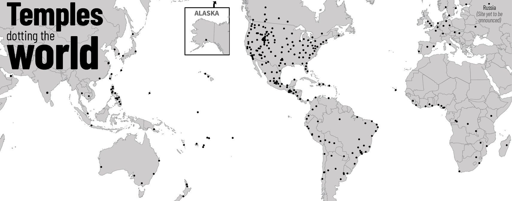 See The Locations Of The Church&amp;#039;S 315 Temples Across 6 Maps inside Map of Lds Temples In USA