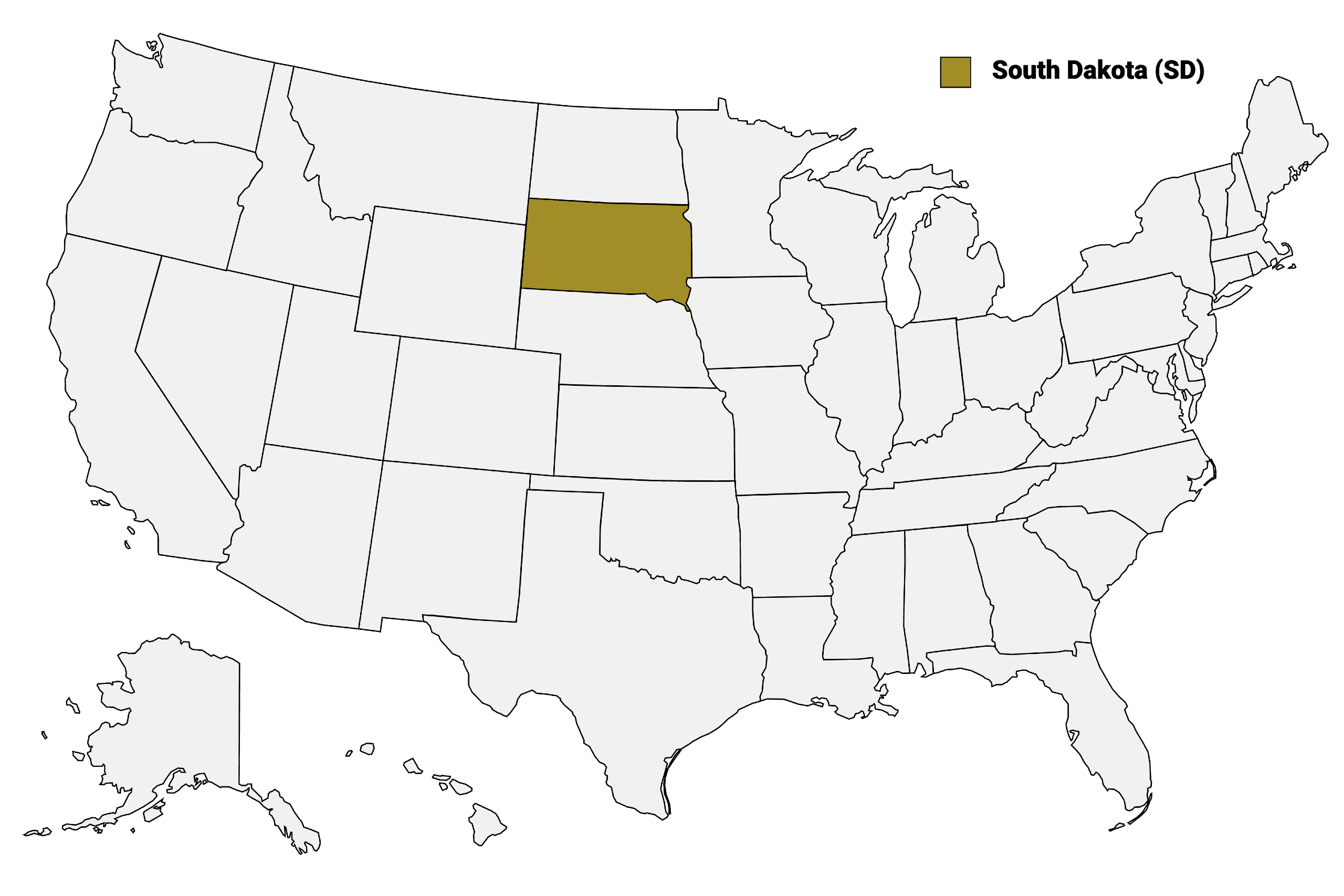 South Dakota Counties Map | Mappr pertaining to South Dakota On A Map Of Usa