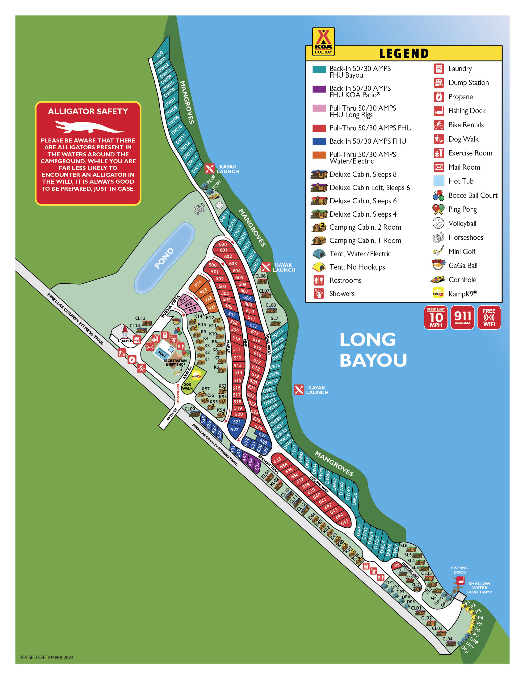 St. Petersburg/Madeira Beach Campground Map | Koa Holiday for Map of Koa Campgrounds In USA