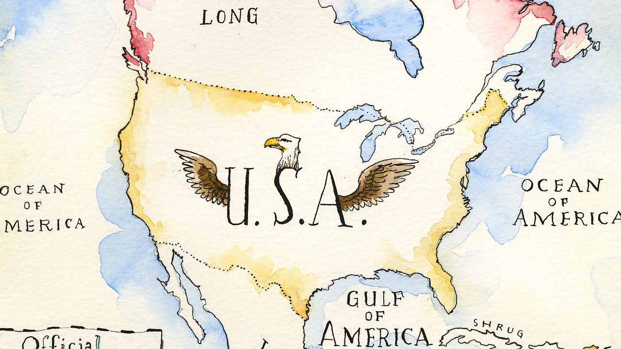 The Latest Authorized Nearly Legal Map Of The United States | The for Map Of Usa According To New Yorkers
