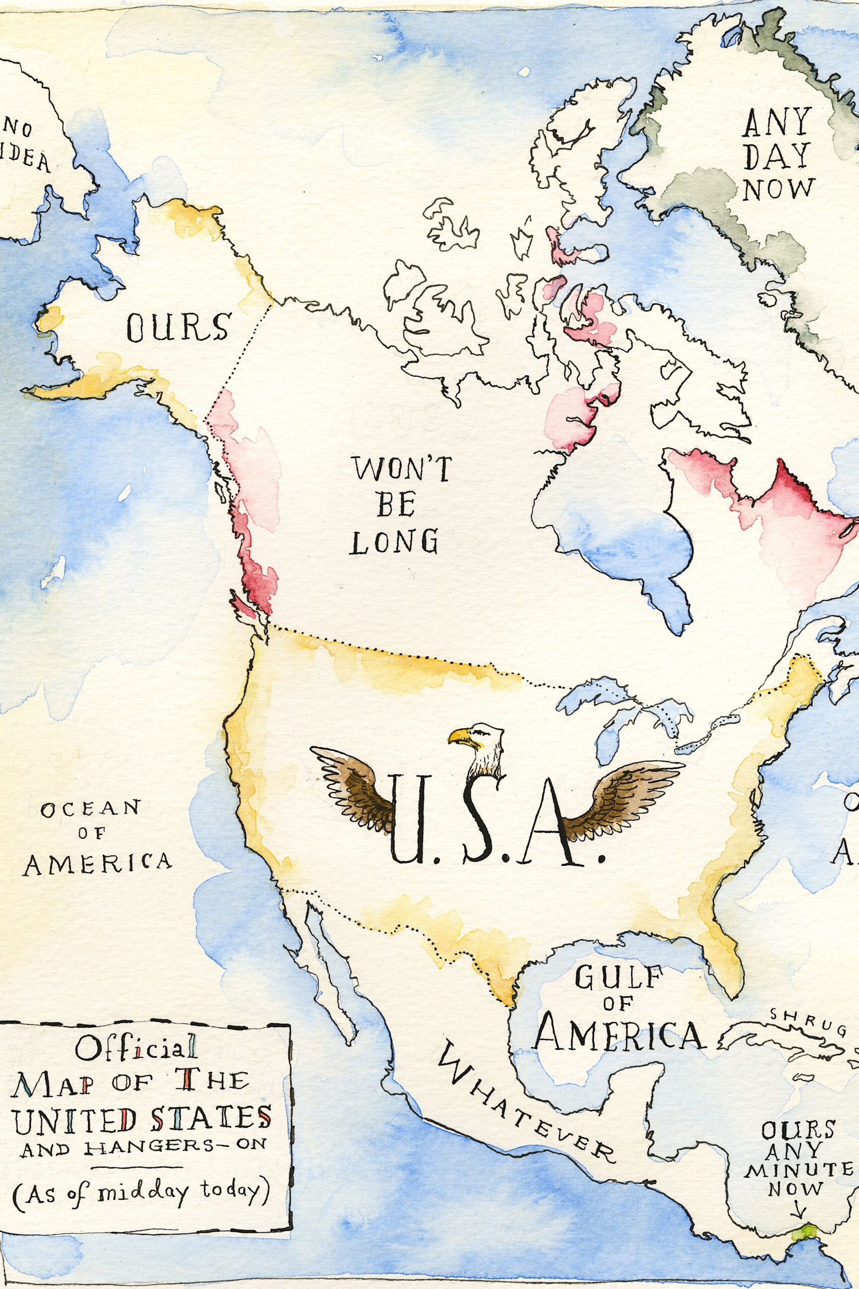 The Latest Authorized Nearly Legal Map Of The United States | The regarding New Yorker Cartoon Map Of Usa