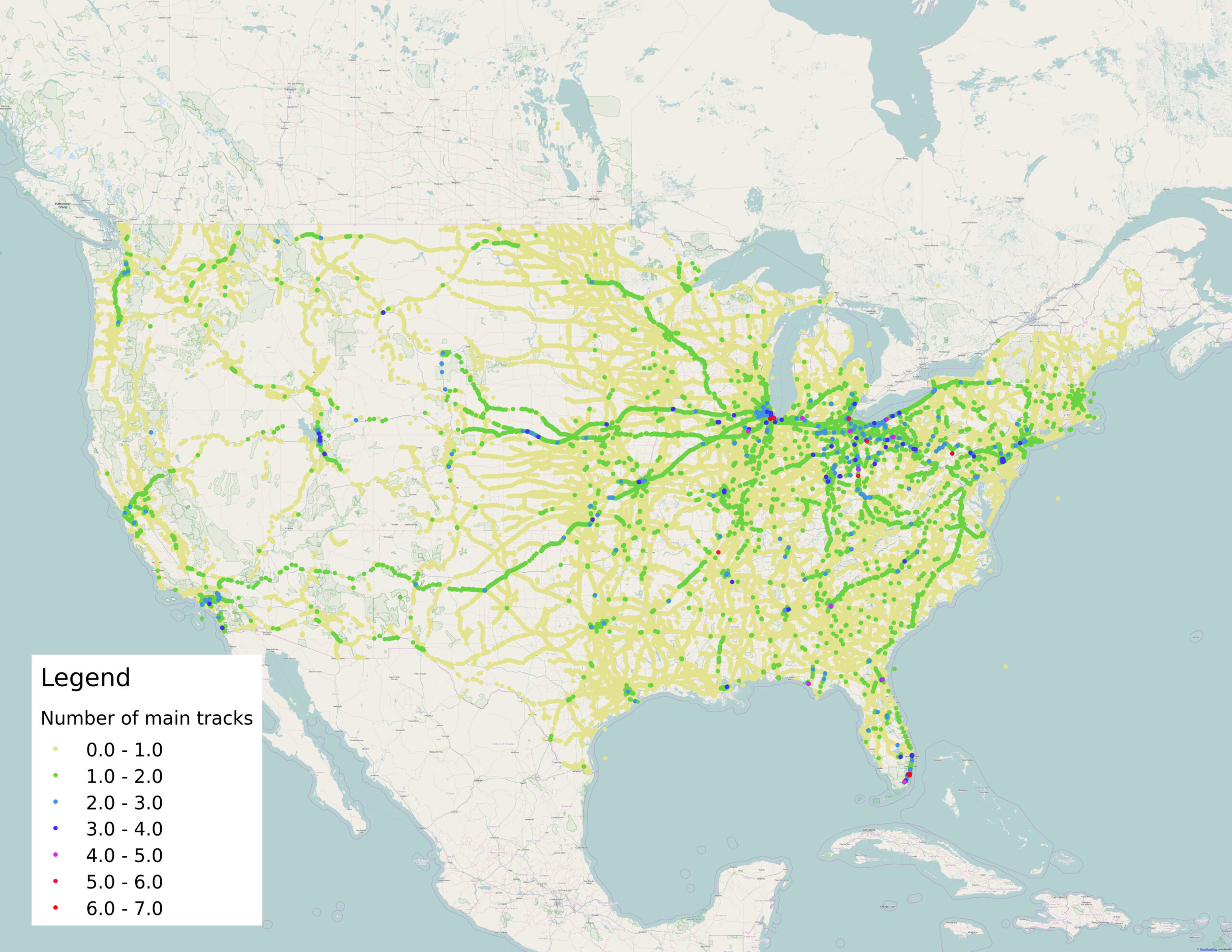 The Single-Tracked World Of American Railroading - Streets.mn pertaining to Map of Railroad Tracks In USA