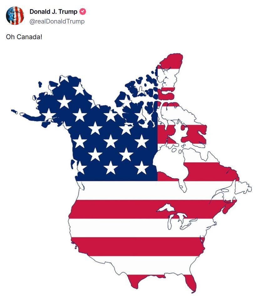 The Spectator Index On X: &amp;quot;Breaking: Trump Shares Another Map With for Canada As Part Of Usa Map