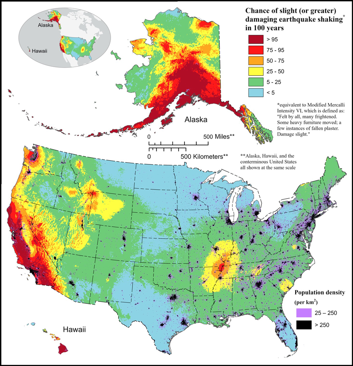 The United States Has An Updated Map Of Earthquake Hazards - Eos in Map Of All Fault Lines In The Usa