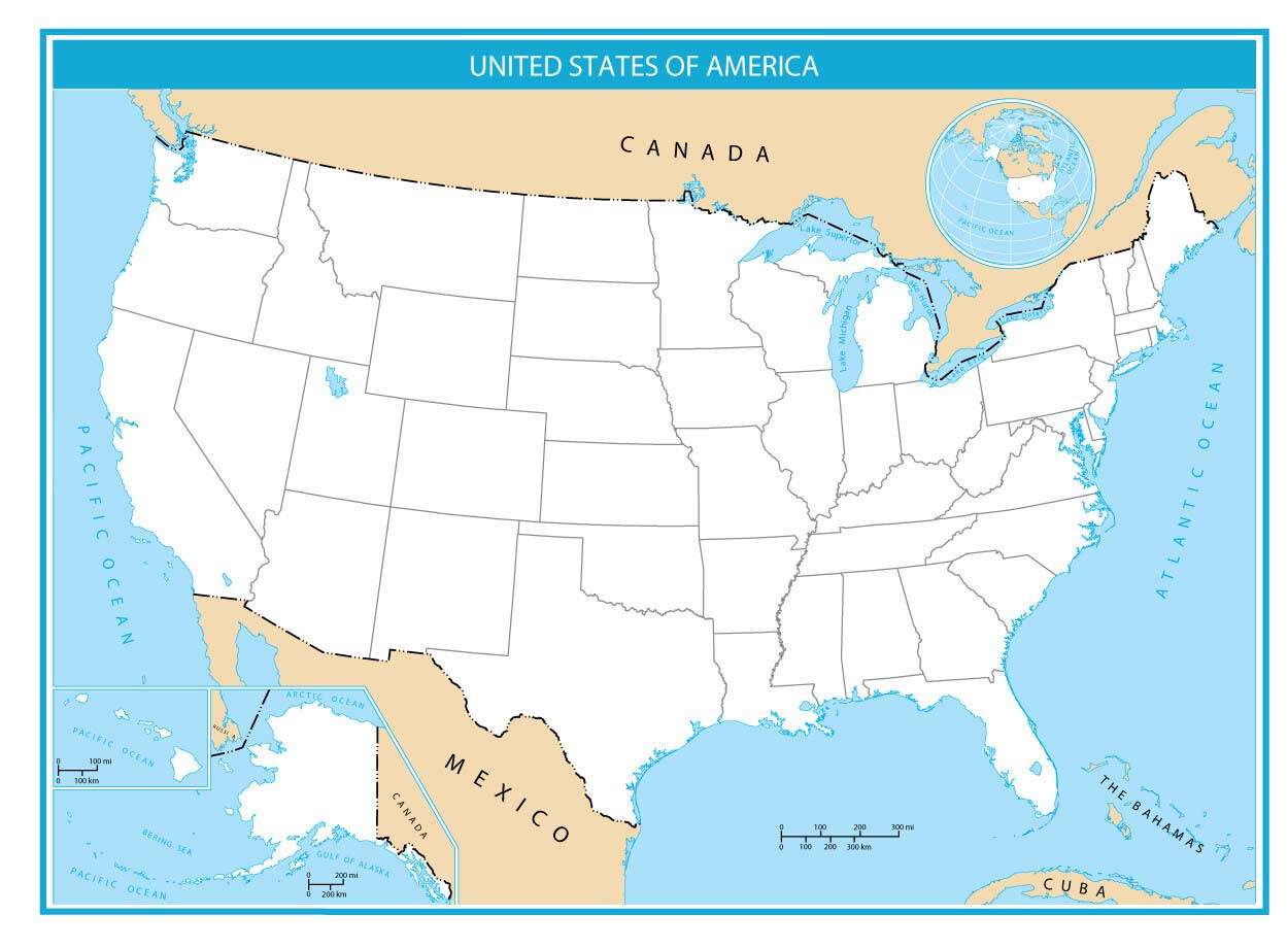 The United States Map Collection: 30 Defining Maps Of America within Map of USA To Fill In