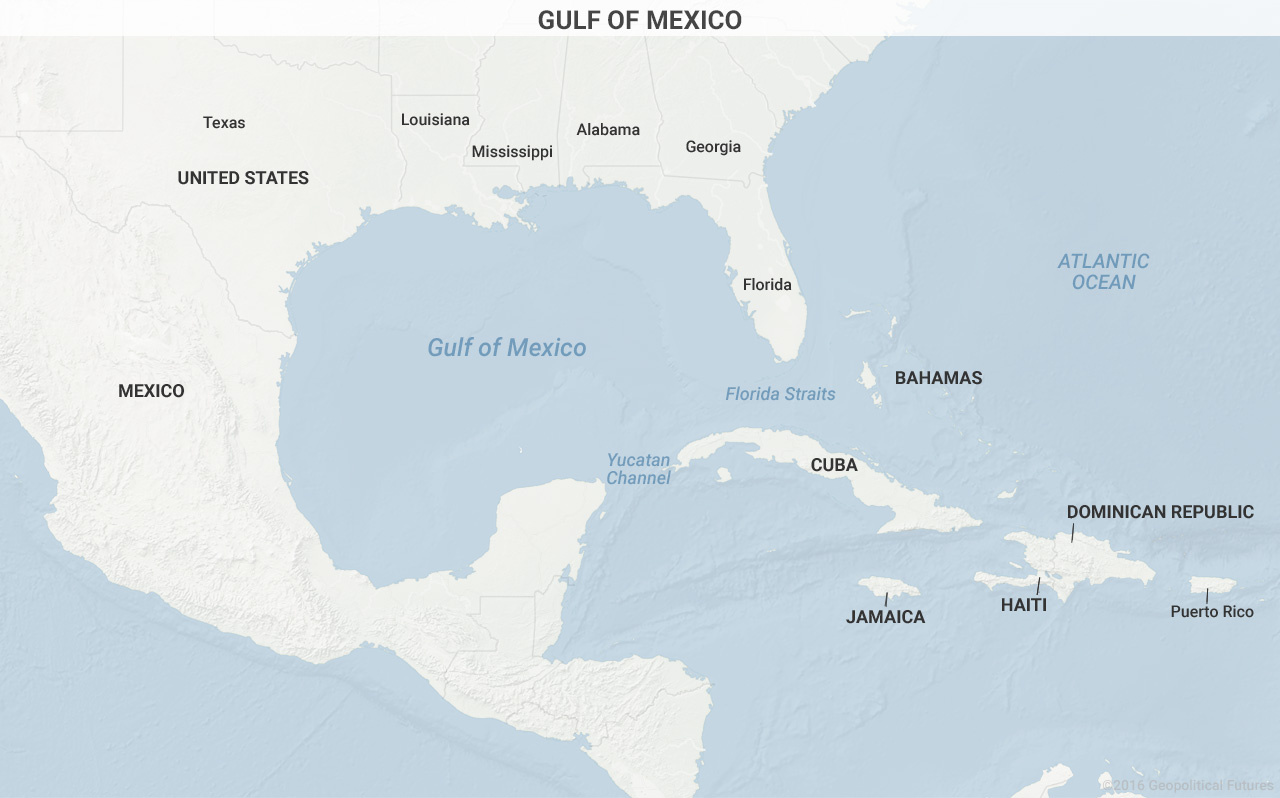 The Us Obsession With Cuba - Geopolitical Futures in Map Of Usa Mexico And Cuba