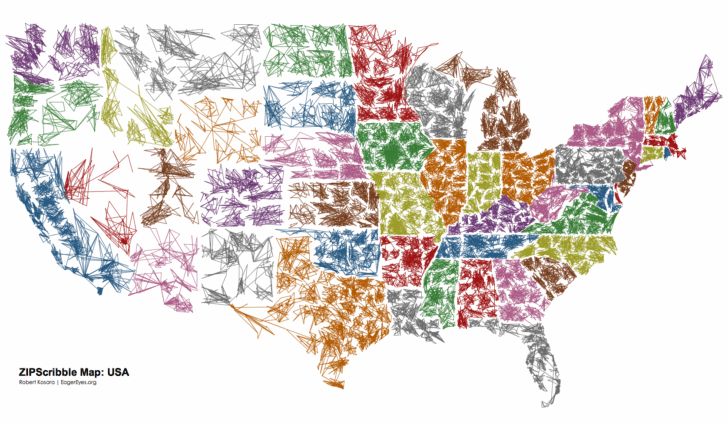 Map of USA with Zip Codes Map of USA with Zip Codes