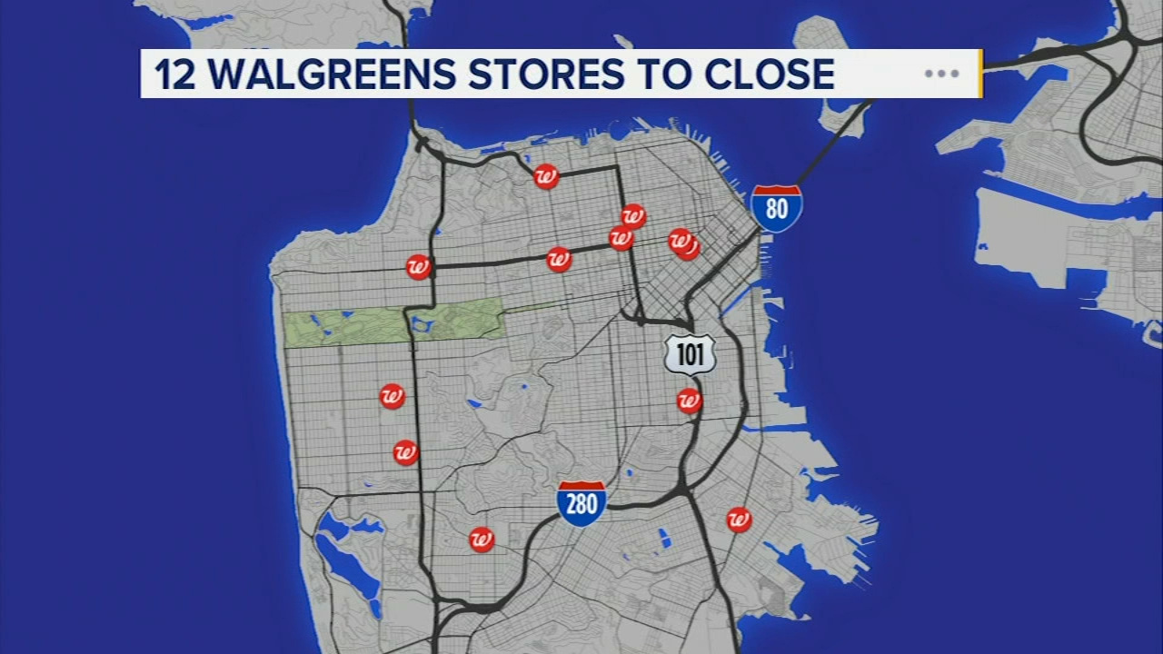 These 12 Walgreens Stores In San Francisco Are Closing - Abc7 San throughout List of Walgreens Stores Closing By State 2025 Map USA
