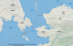 These Two Countries Are Separated2.4 Miles And 21 Hours intended for Map Of Usa And Russia Border