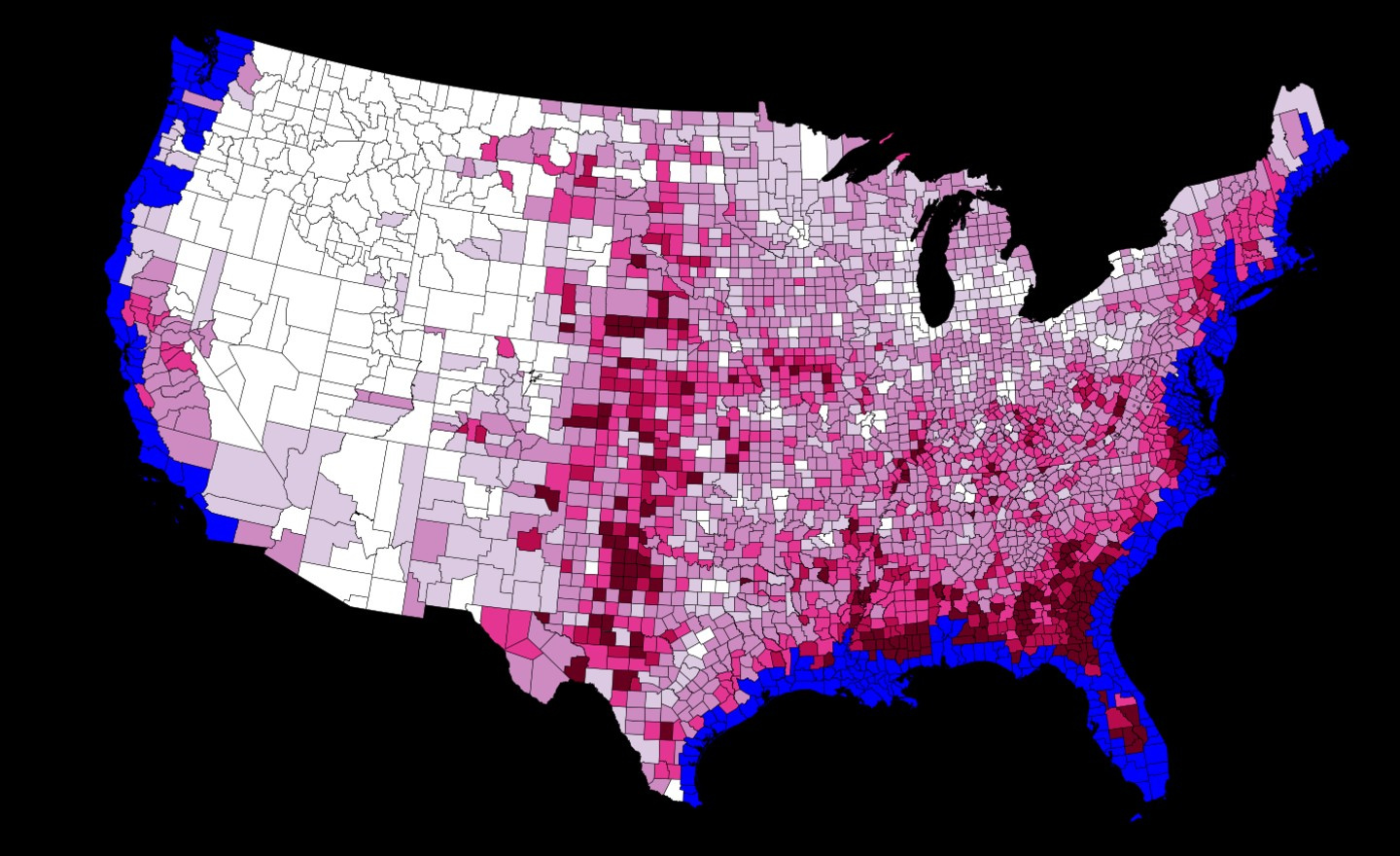 This Map Shows You Where To Move Once Climate Change Make Parts Of inside Map of USA After Water Rises