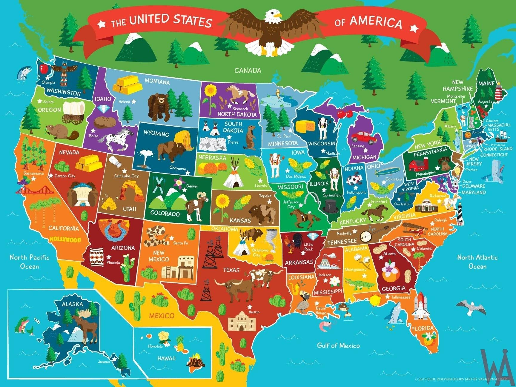 Tourist Map Of Usa: Tourist Attractions And Monuments Of Usa pertaining to Map of Vacation Spots In USA