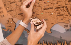 Travel Map For Couples Enjoy The Wood Mark Your Travels Usa Photo inside Map of USA To Mark States Visited