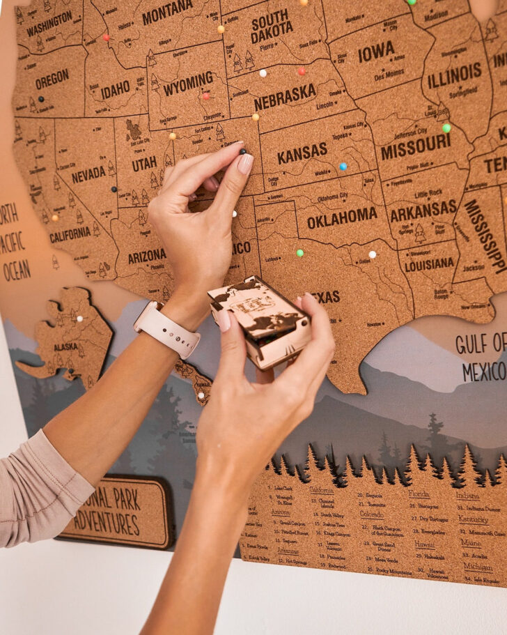 Map of USA To Mark States Visited