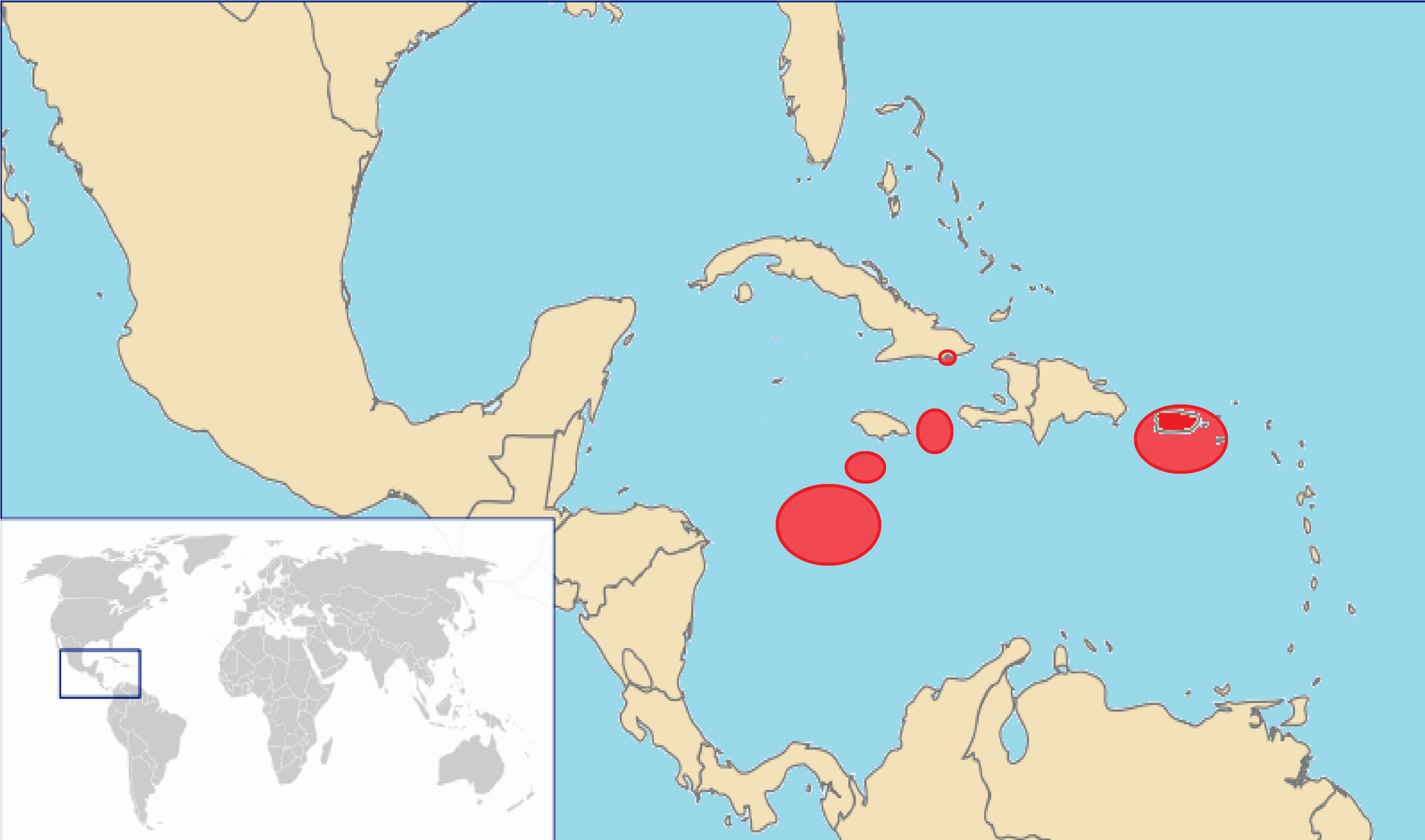 U.s. Caribbean Region - Wikipedia within Map Of East Coast Usa And Caribbean
