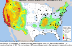 U.s. Nuclear Reactor Power Plant Seismic Hazard Earthquake with Map Of Nuclear Plants In Usa