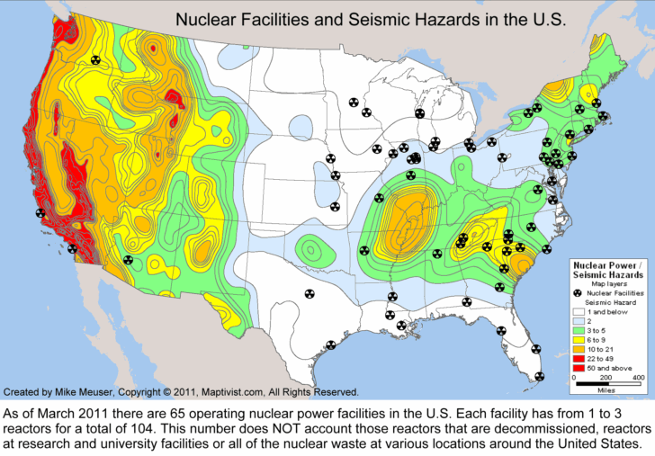 Map of Nuclear Plants In USA Map of Nuclear Plants In USA