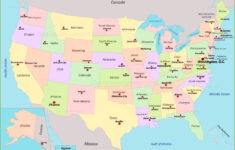 U.s. States And Capitals Map – Ontheworldmap with States And Capitals Of Usa Map