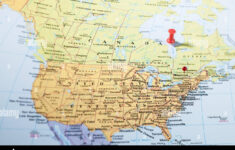 United States And Canada On World Map Stock Photo – Alamy within World Map of Canada and USA